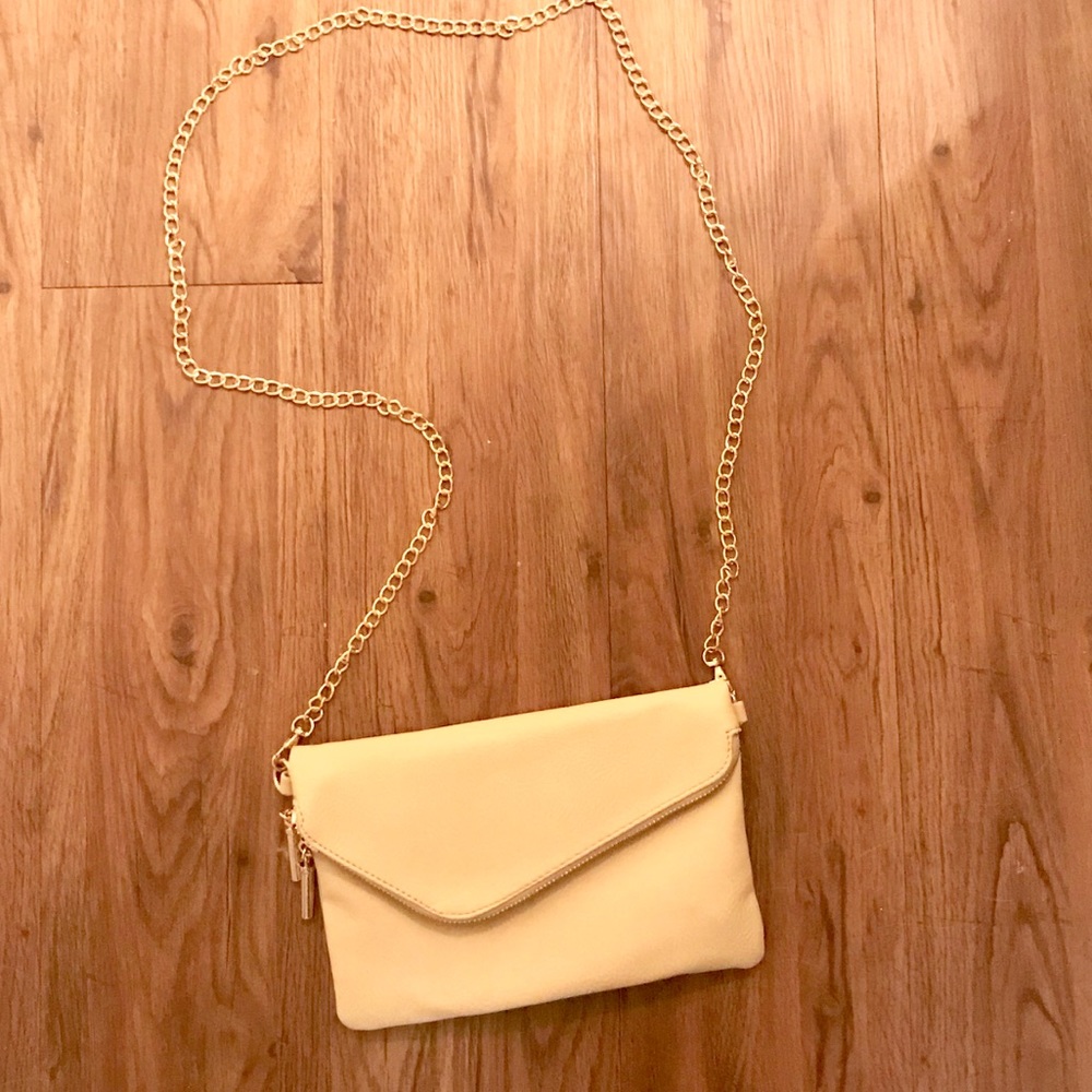 🎈Cream Envelope Wristlet Clutch Crossbody Bag